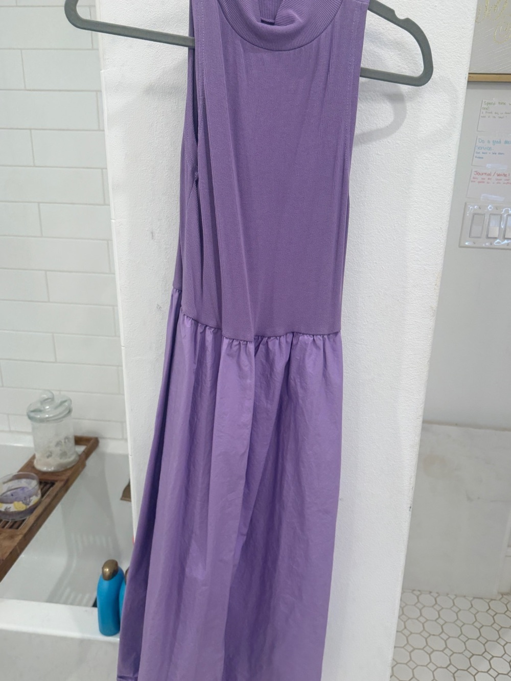 Sleeveless Lavender Midi Dress